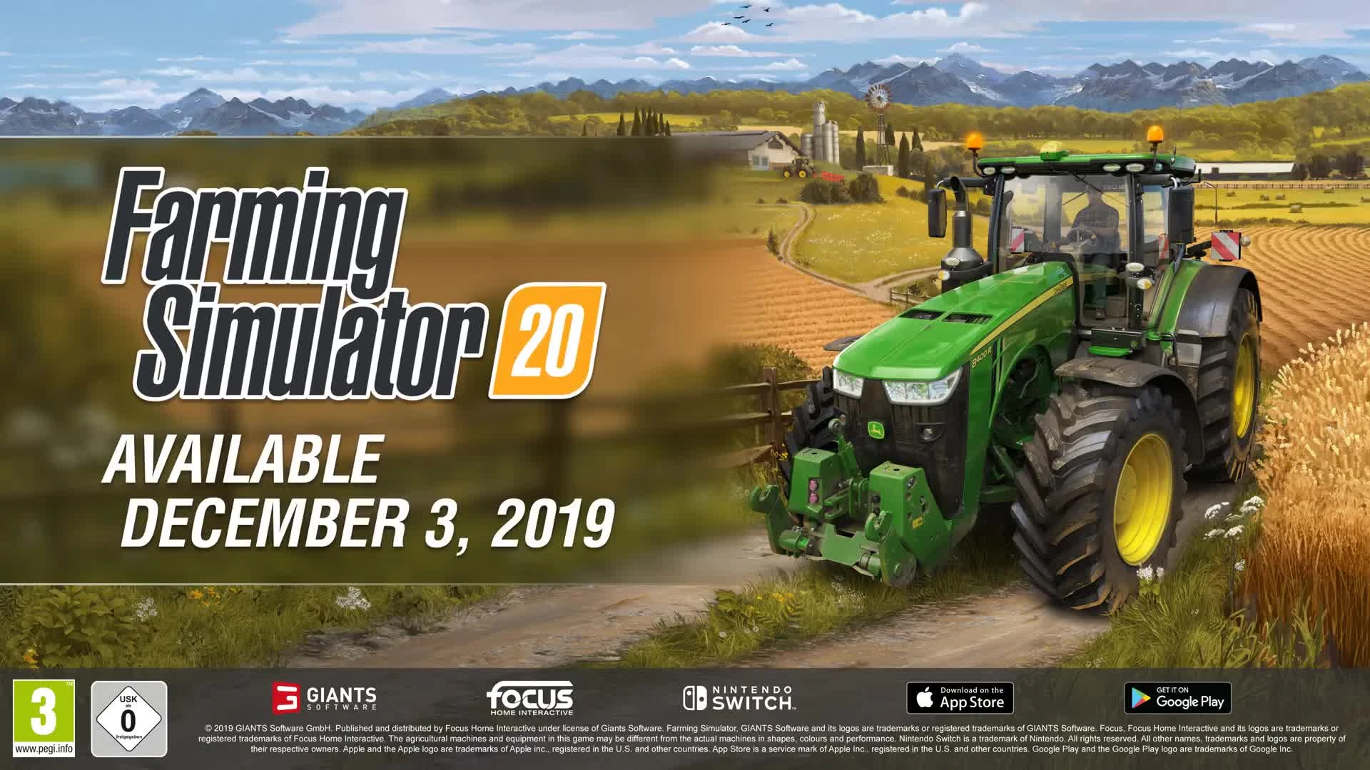 Тизер-трейлер Farming Simulator 20 на IOS и Abdroid