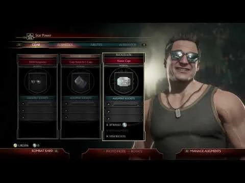 Джонни Кейдж бьёт в камеру