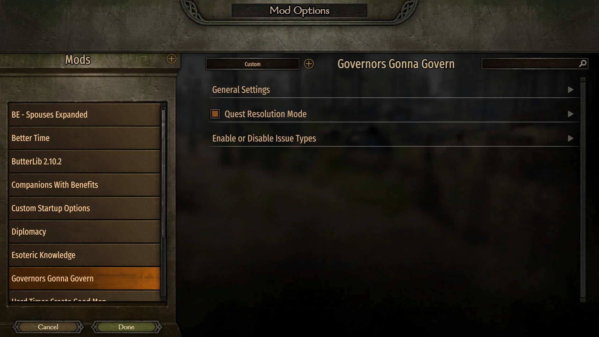 Mount & Blade 2: Bannerlord "Губернаторы будут править"