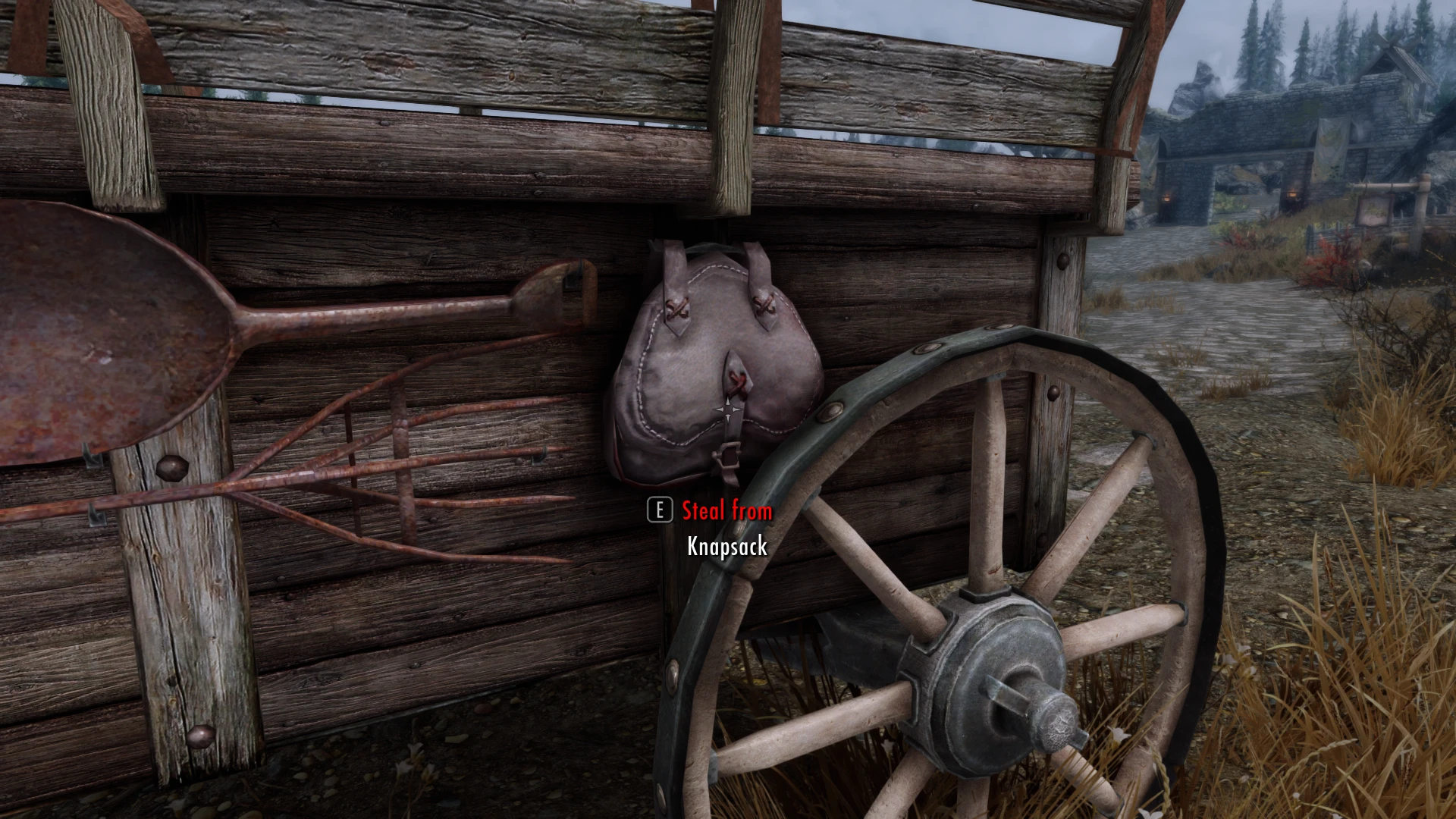 Skyrim SE "Рюкзаки на повозках"