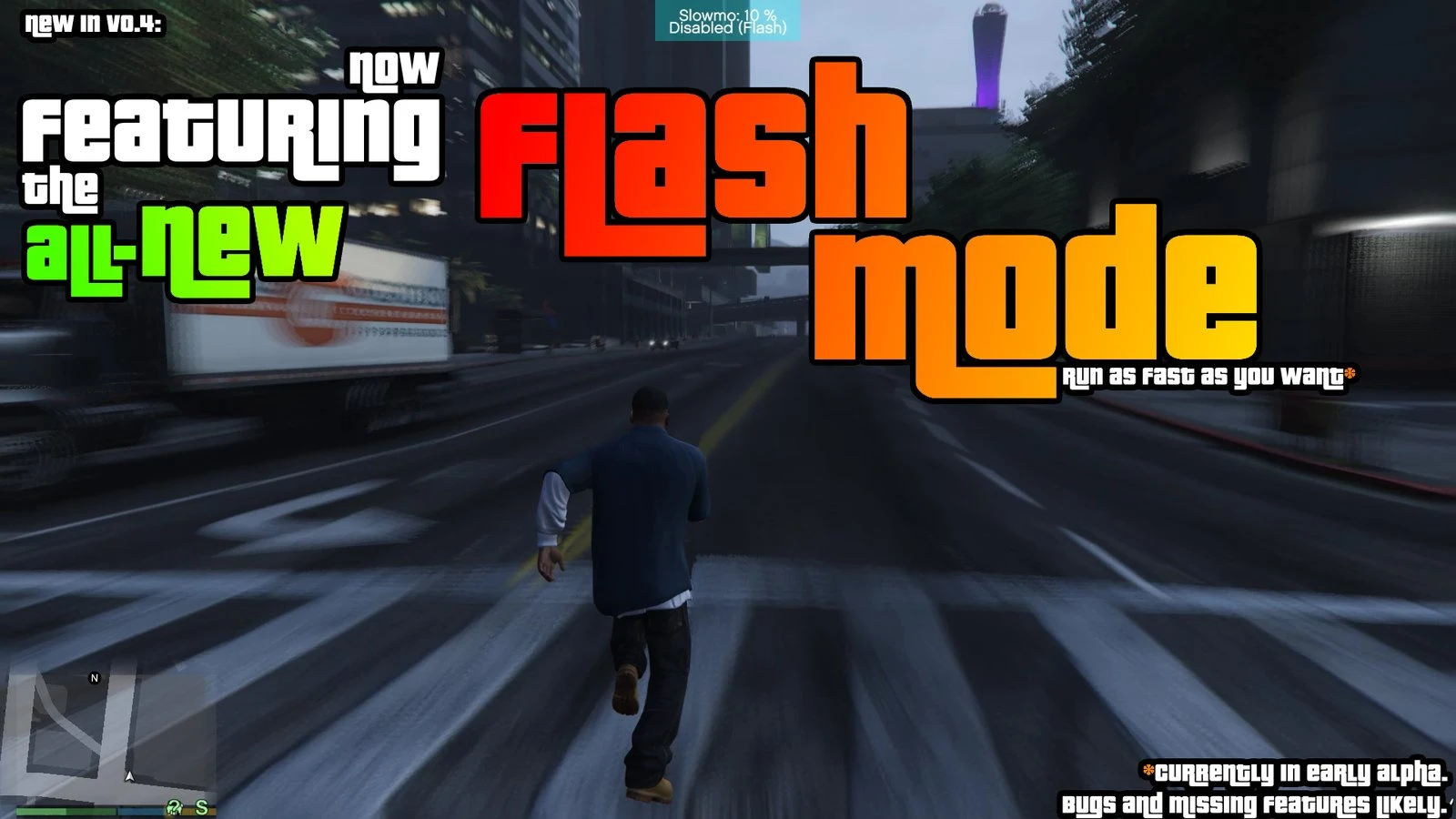 Grand Theft Auto 5 (GTA V): Чит-Мод/Cheat-Mode (SlowMoMod + Flash Mode)