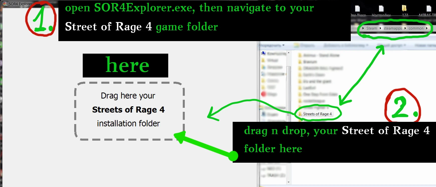 Streets of Rage 4 "Утилита модов SOR4Explorer "