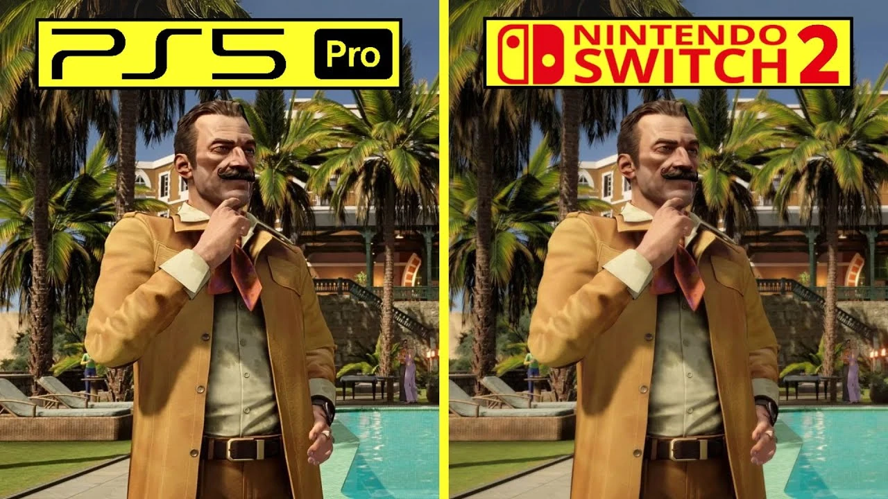 Agatha Christie: Death on the Nile - сравнение графики на PS5 Pro и Switch 2