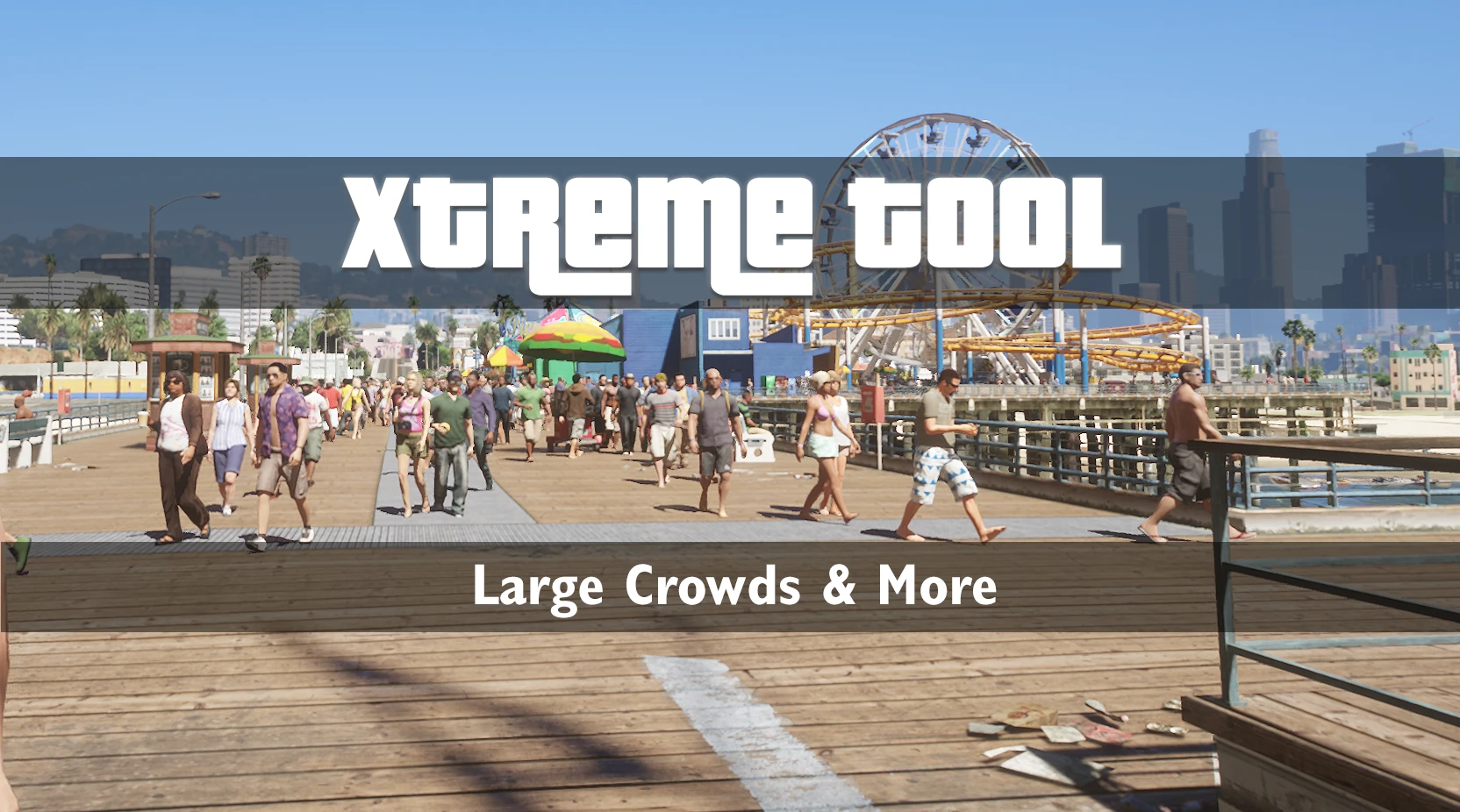 GTA 5 Enhanced "XtremeTool Enhanced - снятие ограничение движка и увеличение пешеходов"