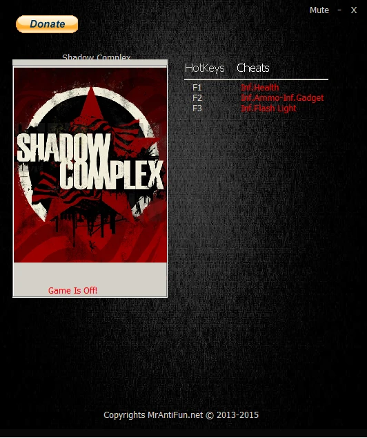 Shadow Complex Remastered: Трейнер/Trainer (+4) [05.04.2016] {MrAntiFun}