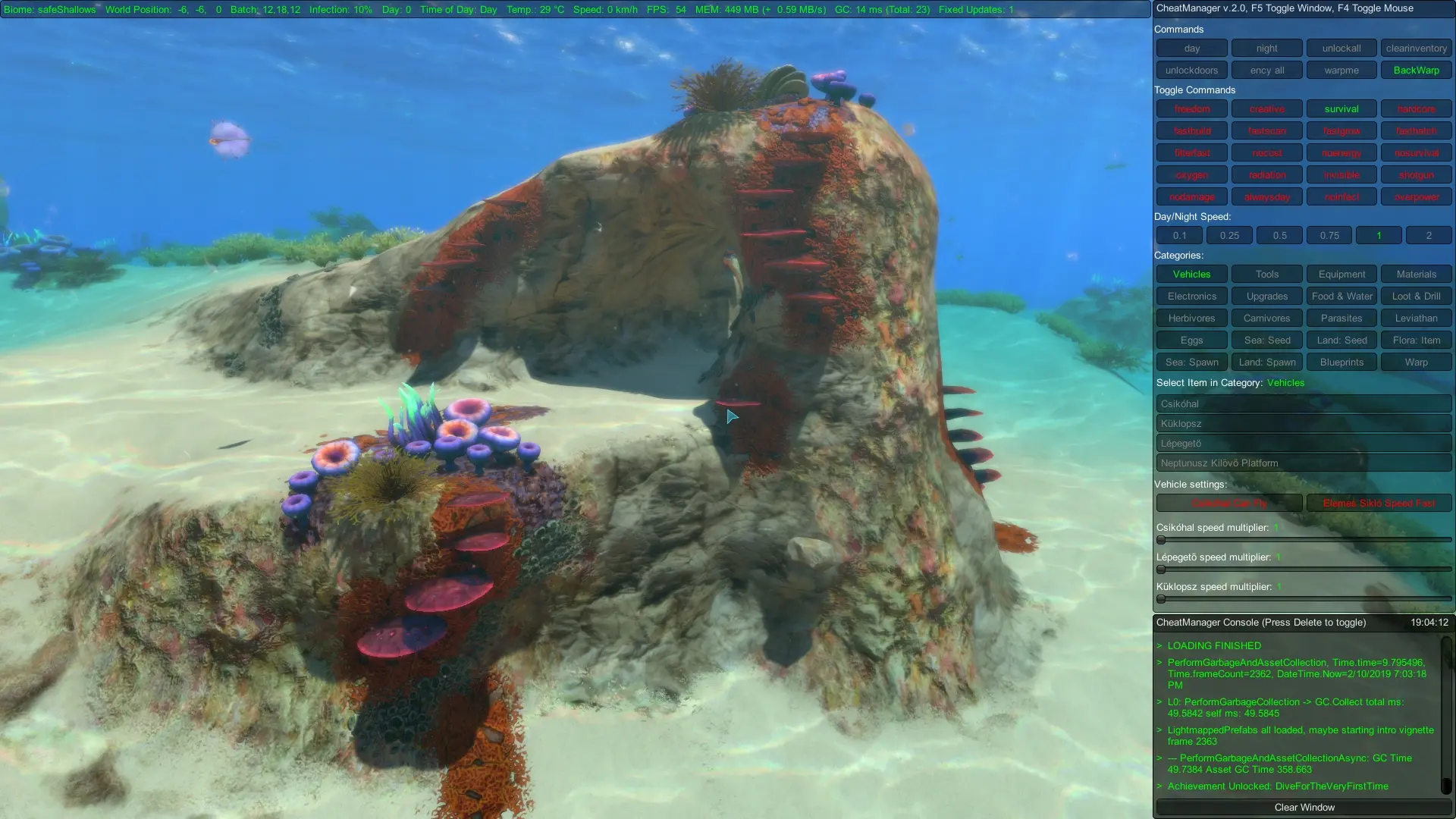 Subnautica "Чит-менеджер" [3.1] {Senna}