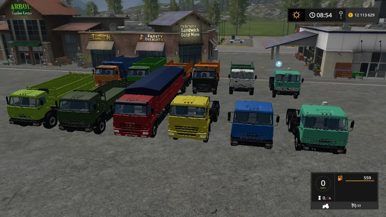 Farming Simulator 17 "PACK грузовиков и прицепов КамАЗ V1.0"