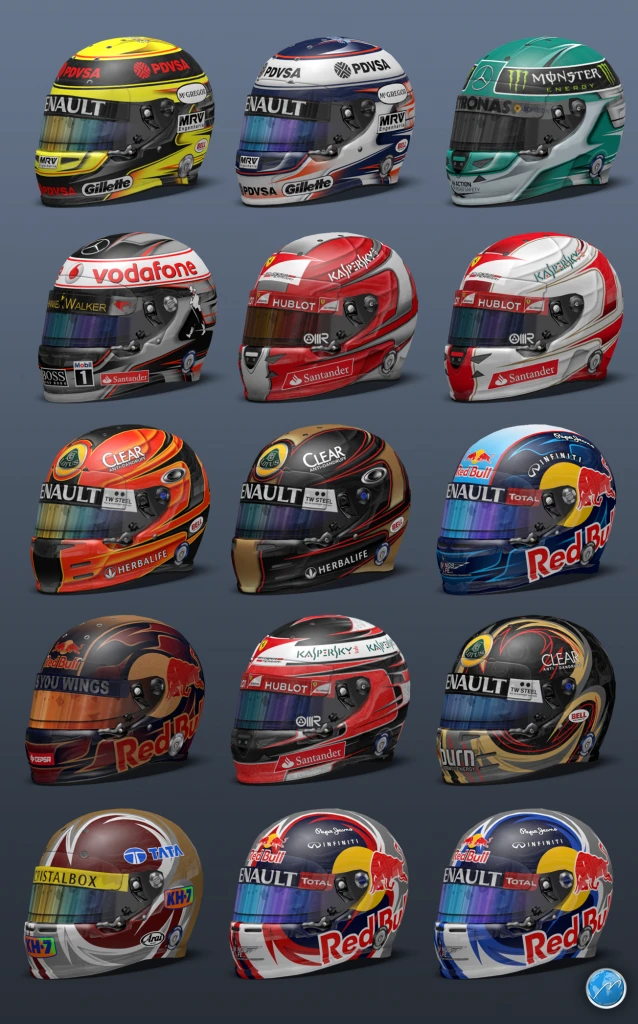 F1 2013 "Набор Хороших Шлемов\Helmet Pack"