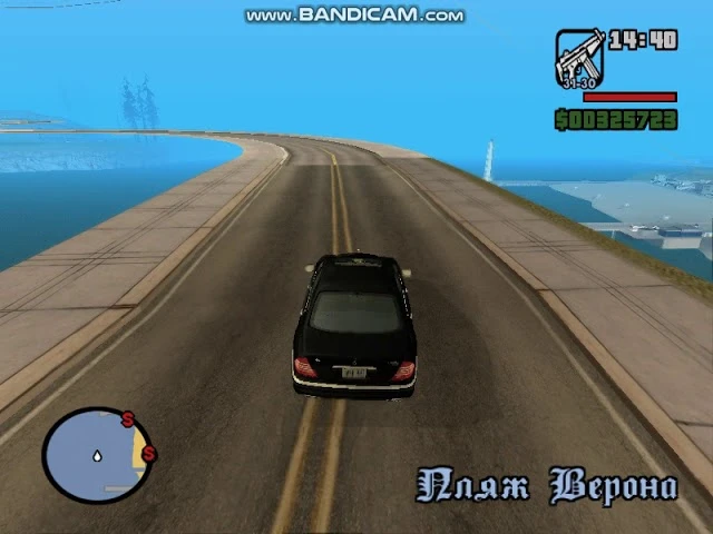 Grand Theft Auto: San Andreas "трасса повышеной сложности на пляже,V1"