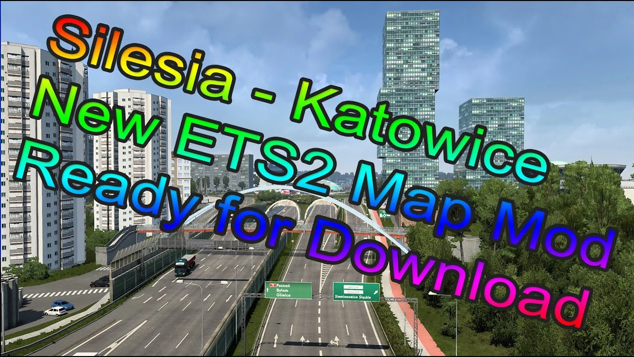 Euro Truck Simulator 2 "Карта-дополнение для Promods - Silesia Rebuild" [v1.7.2]