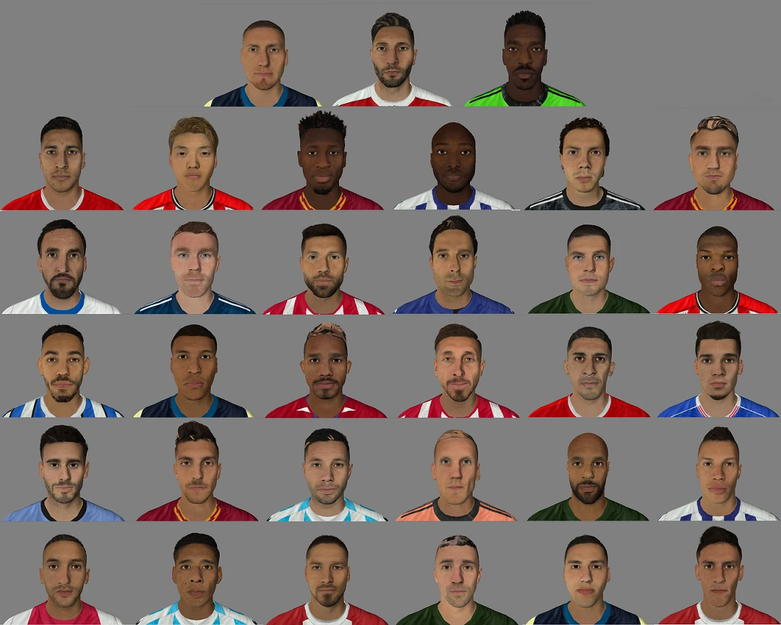 Большой сборник лиц и татуировок для FIFA 16