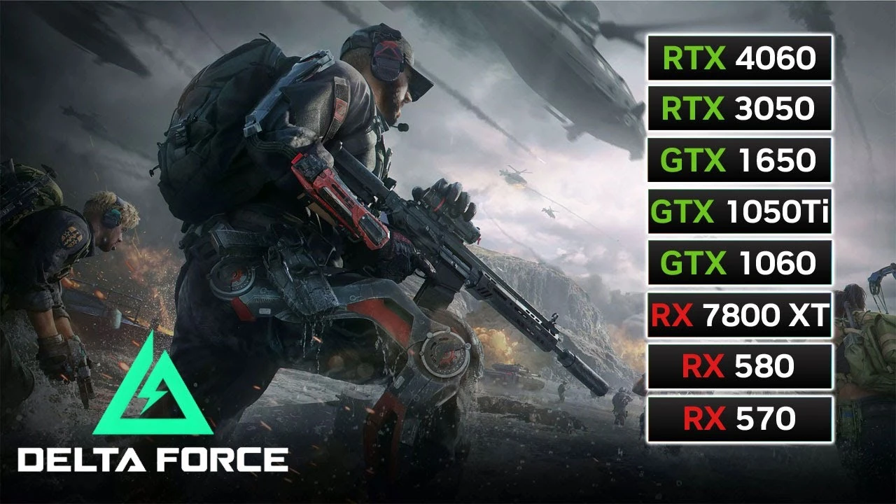 Тест производительности Delta Force на GTX 1060, RX 570, RTX 4060 и еще 5 видеокартах