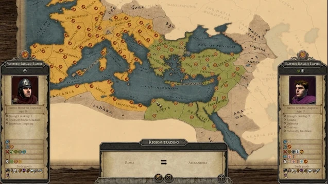 Total War: Attila "Возможность передавать регион"