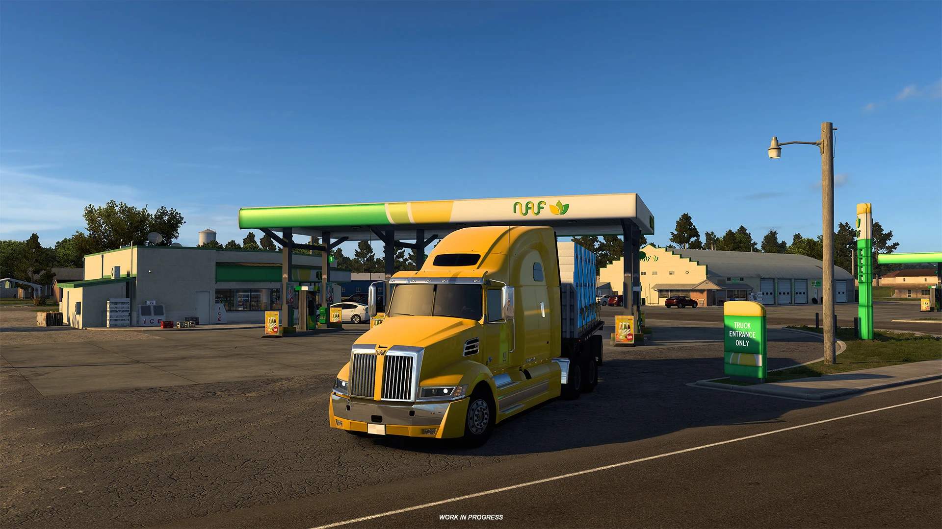 Разработчики SCS Software показали тракстопы из будущего DLC Южная Дакота для American Truck Simulator