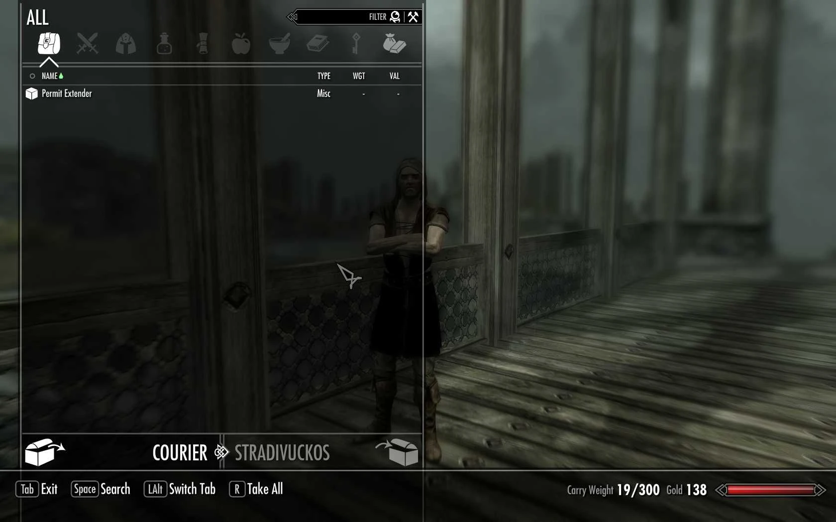 Skyrim SE "Гонец показывает доставку [RU]"