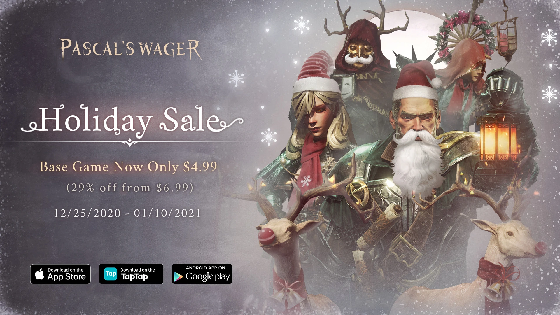 В Pascal's Wager выйдет "Зимнее обновление" с новым режимом и новыми костюмами