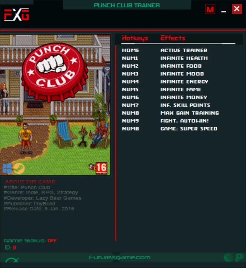Punch Club "Трейнер +10" [1.0 - 1.39] {FutureX}