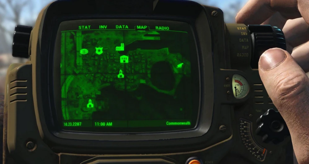 Fallout 4 "Спутниковая карта мира"