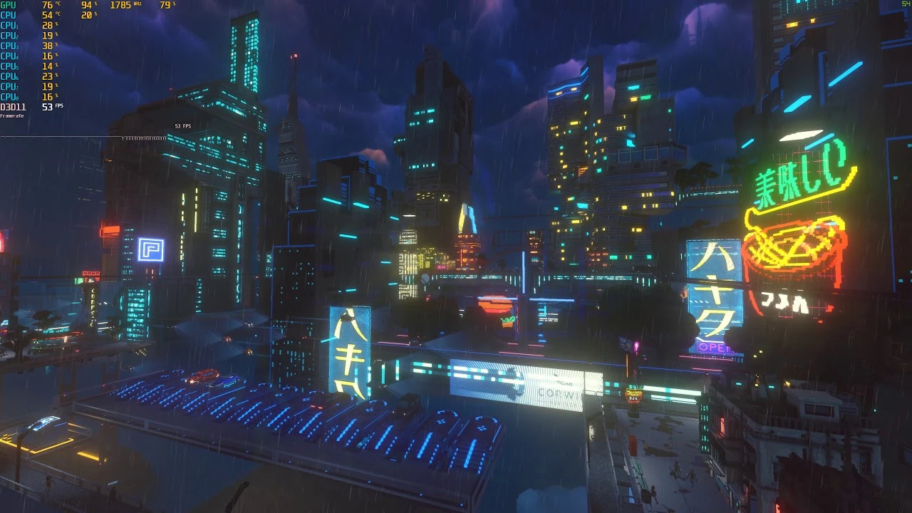 13 минут геймплея Cloudpunk с видом от первого лица