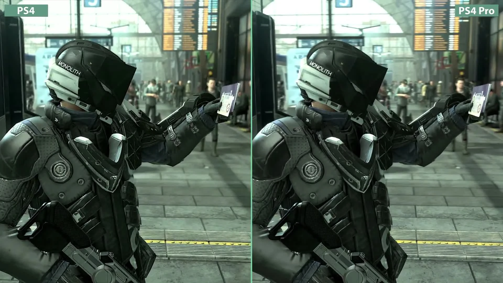 Deus Ex Mankind Divided - Сравнение PS4 vs. PS4 Pro 4K Mode (Candyland)