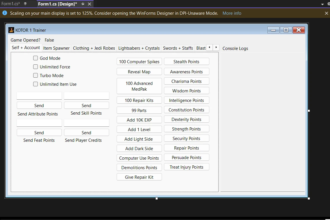 Star Wars: Knights of the Old Republic "Чит-мод: Автоматический ввод консольных команд" [1.0] {ITsNick97}