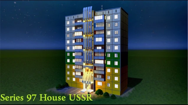 Cities: Skylines "Типовой советский дом серии 97 \ Series 97 House USSR"