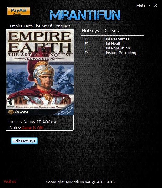 Empire Earth The Art Of Conquest: Трейнер/Trainer (+4) [1.00] {MrAntiFun}