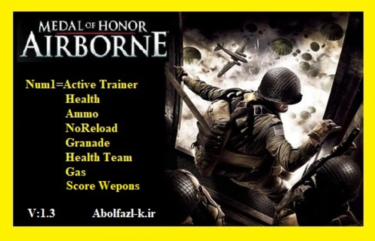 Medal of Honor Airborne "Трейнер +7" [1.3] {Abolfazl.k}