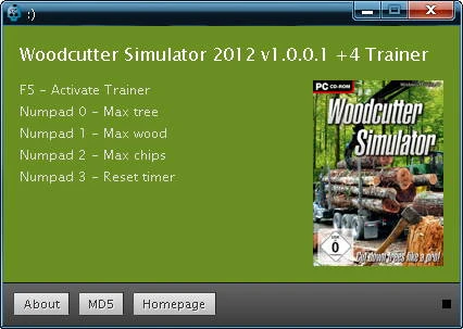 WoodCutter Simulator 2012: Трейнер (+4) [1.0.0.1] {Rotor}