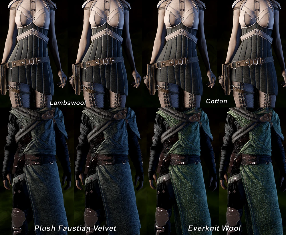 Dragon Age: Inquisition "Переделка текстур ткани для ремесла, Koric's Fabric Edits v1.0"