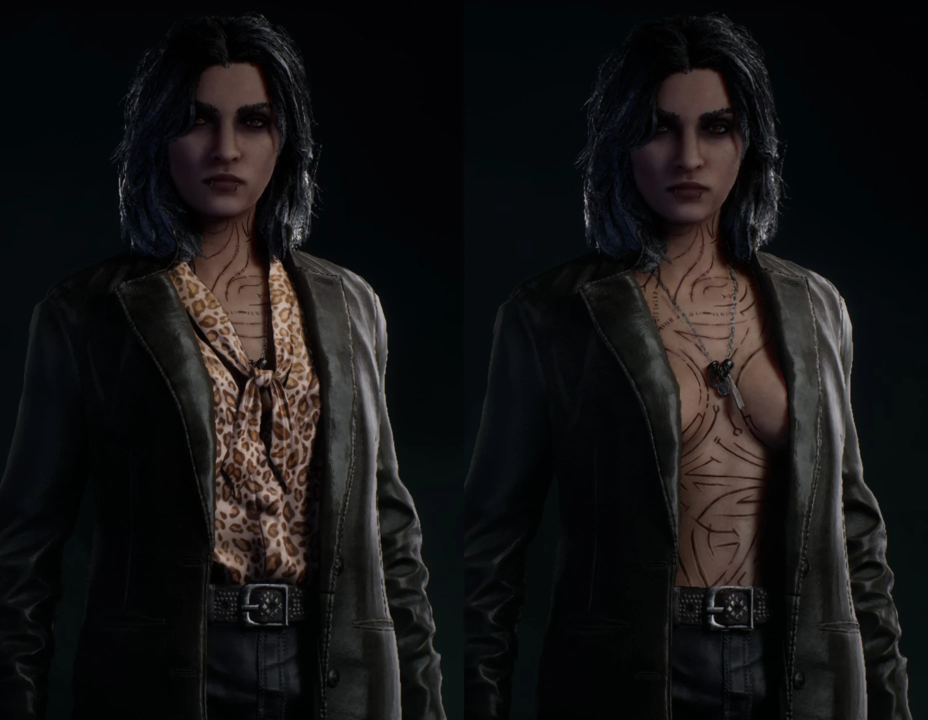 Vampire: The Masquerade - Bloodlines 2 "Открытая грудь с курткой для женского персонажа"