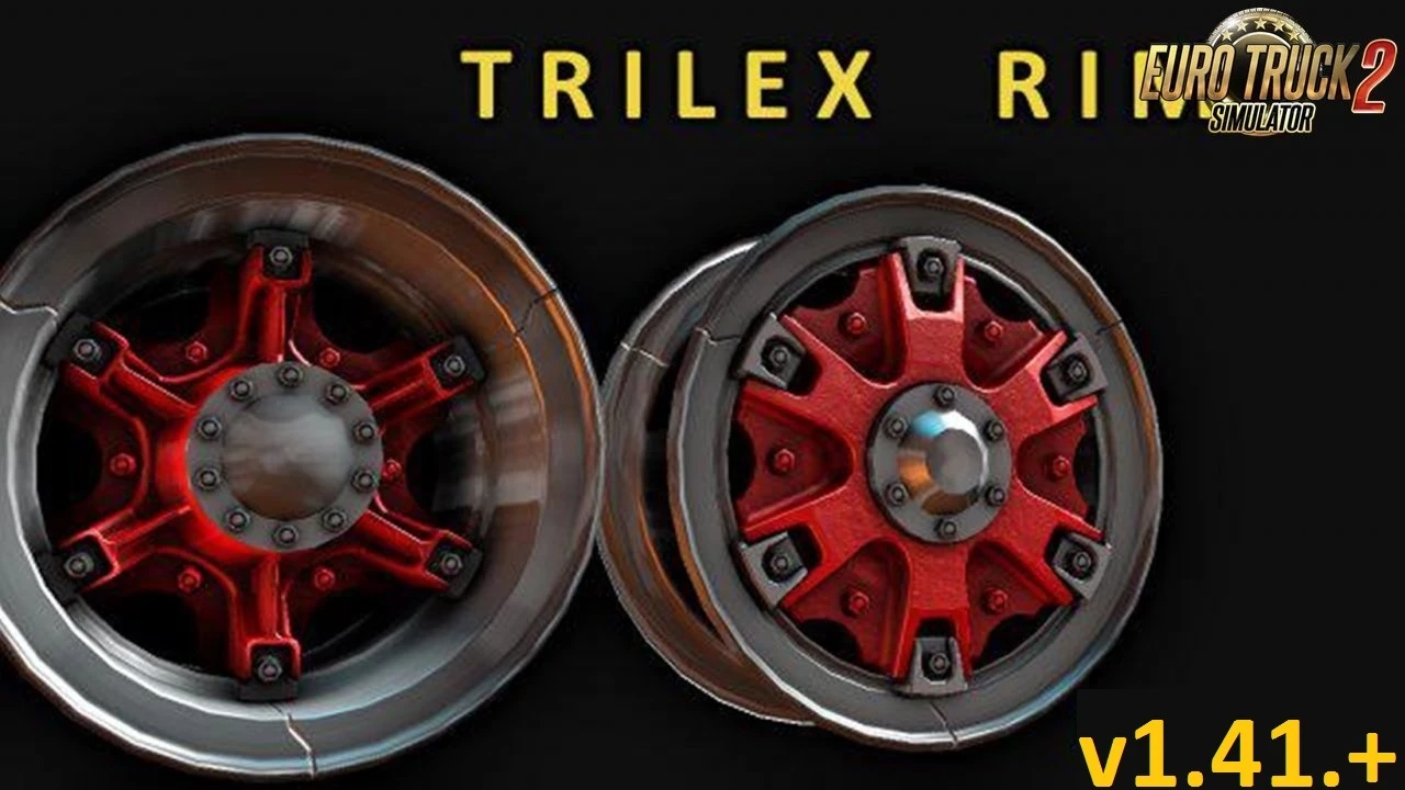 American Truck Simulator "Колесные диски Trilex" [1.45]