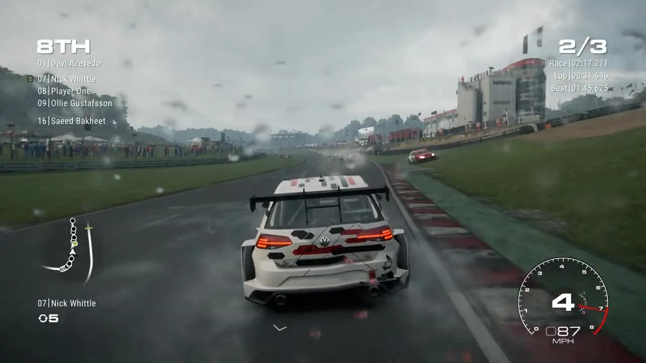 GRID 2019 - Геймплей в дождь