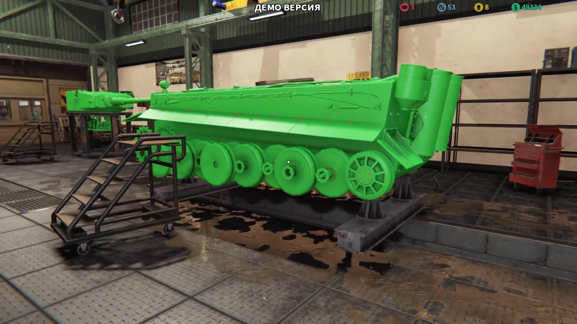 Делаем Тигр как с иголочки - ч11 Tank Mechanic Simulator