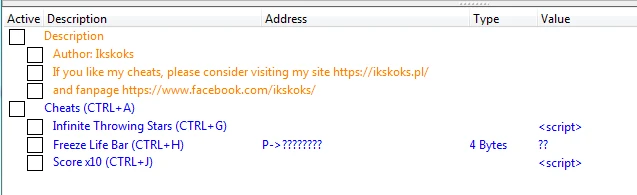 Teenage Mutant Ninja Turtles (2003): Таблица для Cheat Engine [UPD: 11.02.2019] {Ikskoks}