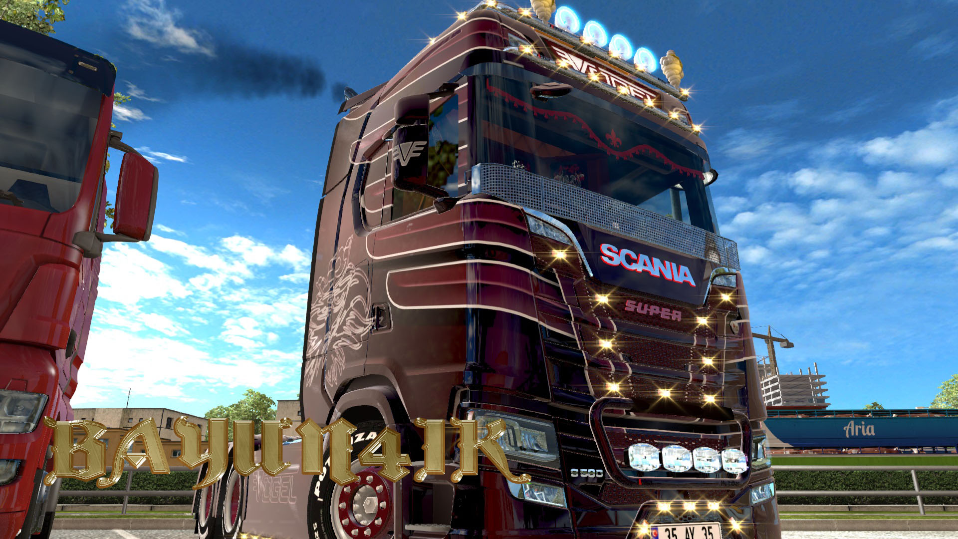 Euro Truck Simulator 2 "Скин Vogel custom для грузовика Scania S 206 SCS"