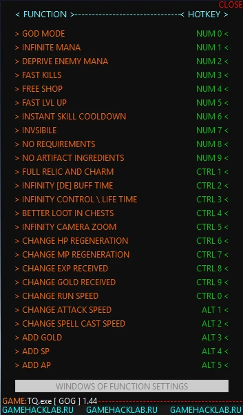 Titan Quest: Anniversary Edition: Трейнер/Trainer (+25) [1.44: GOG] {what228}