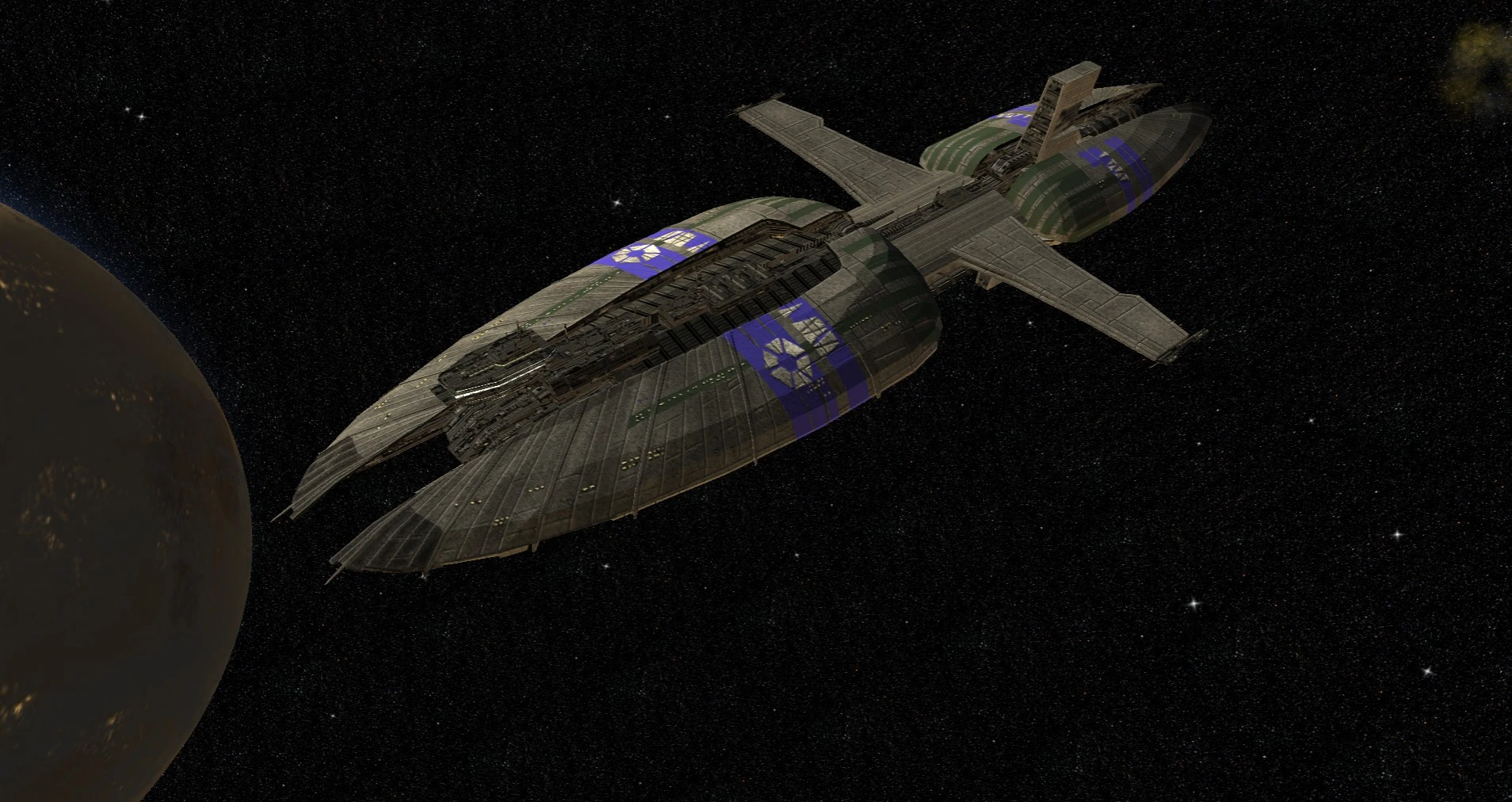 Star Wars: Empire at War "Republic at War: Изменение текстуры для фрегата Щедрый"