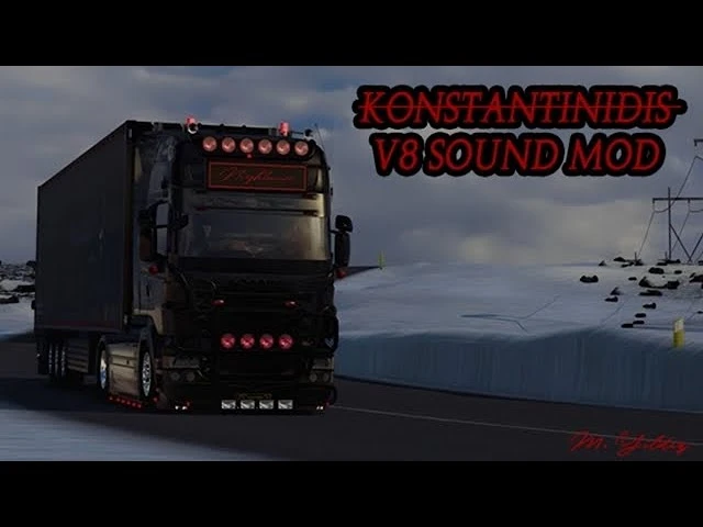 Euro Truck Simulator 2 "Звуковой мод Konstantinidis V8" [1.50]