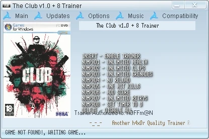 The Club: Трейнер (+8) [1.0] {h4x0r}