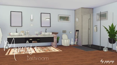 Sims 3 "Набор для ванной комнаты Mimosa Bathroom Set"