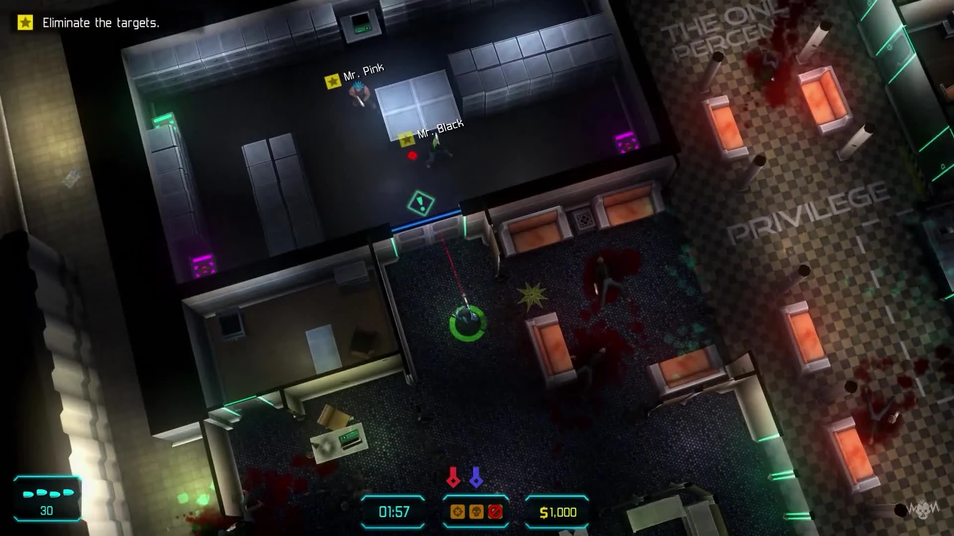 Геймплей кооперативного Top-Down-шутера JYDGE