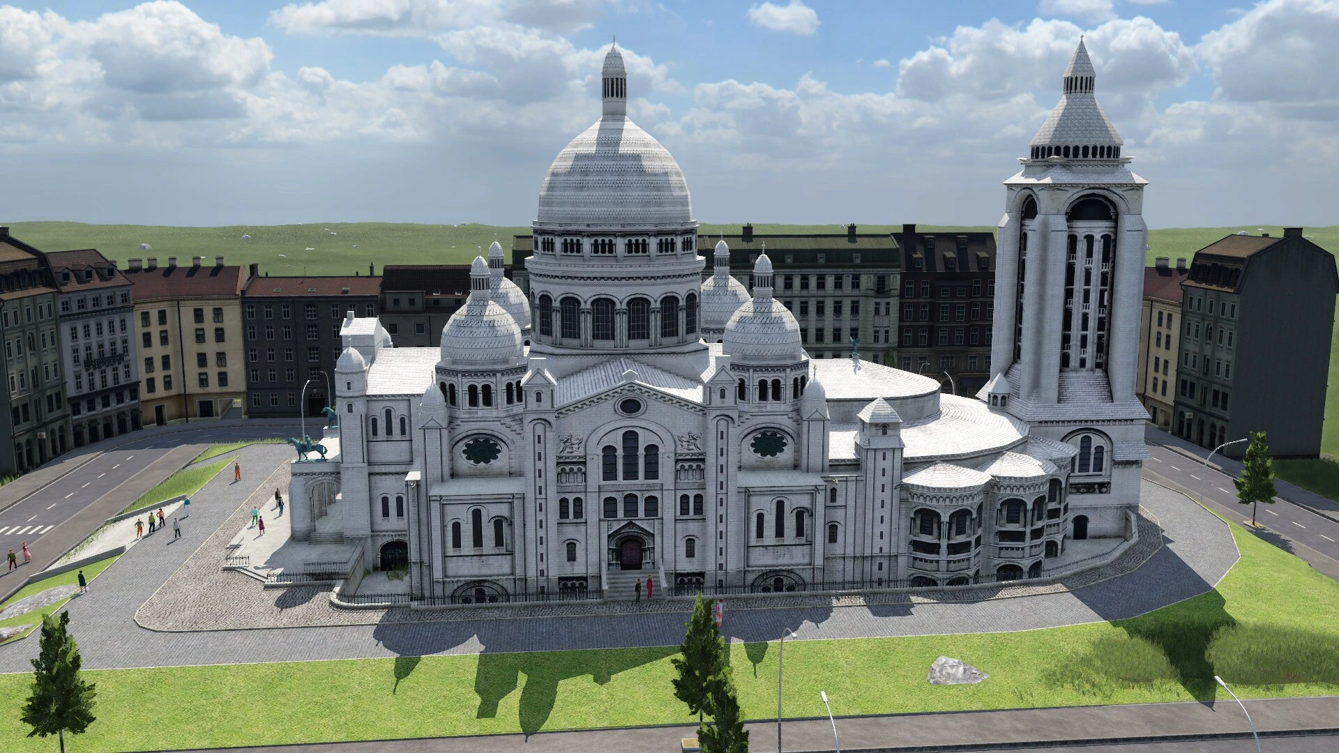 Transport Fever 2 "Базилика Святого Сердца Монмартра"