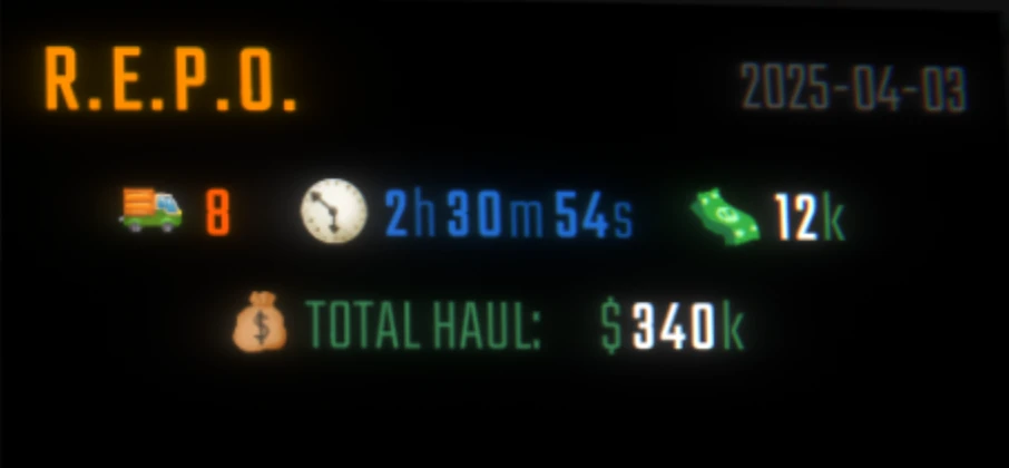 R.E.P.O. "Сохранение - 8 лвл, 2.3 часов"