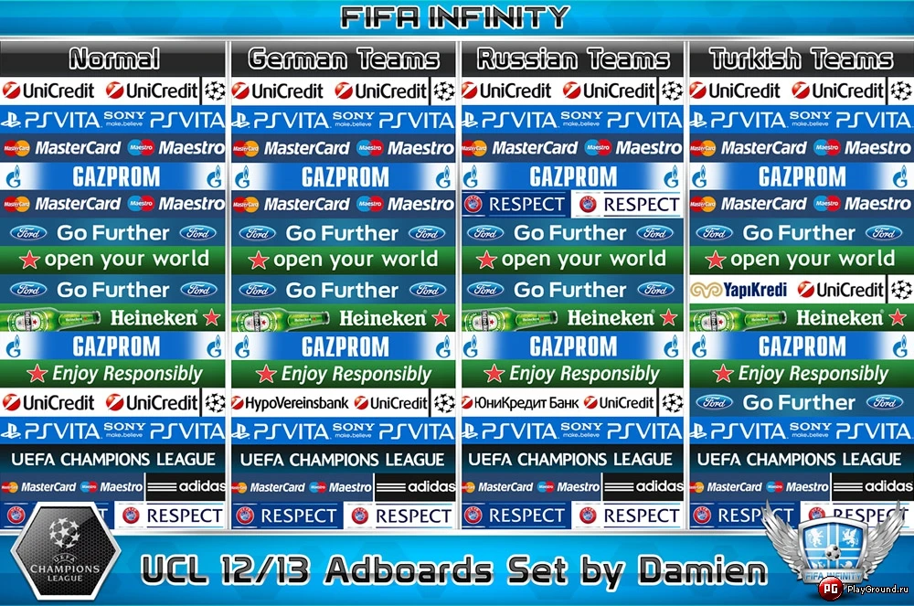 FIFA 13 .::Uefa Champions League 12/13 Adboards::