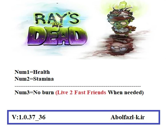 Ray's The Dead: Трейнер/Trainer (+3) [1.0.37_36] {Abolfazl.k}