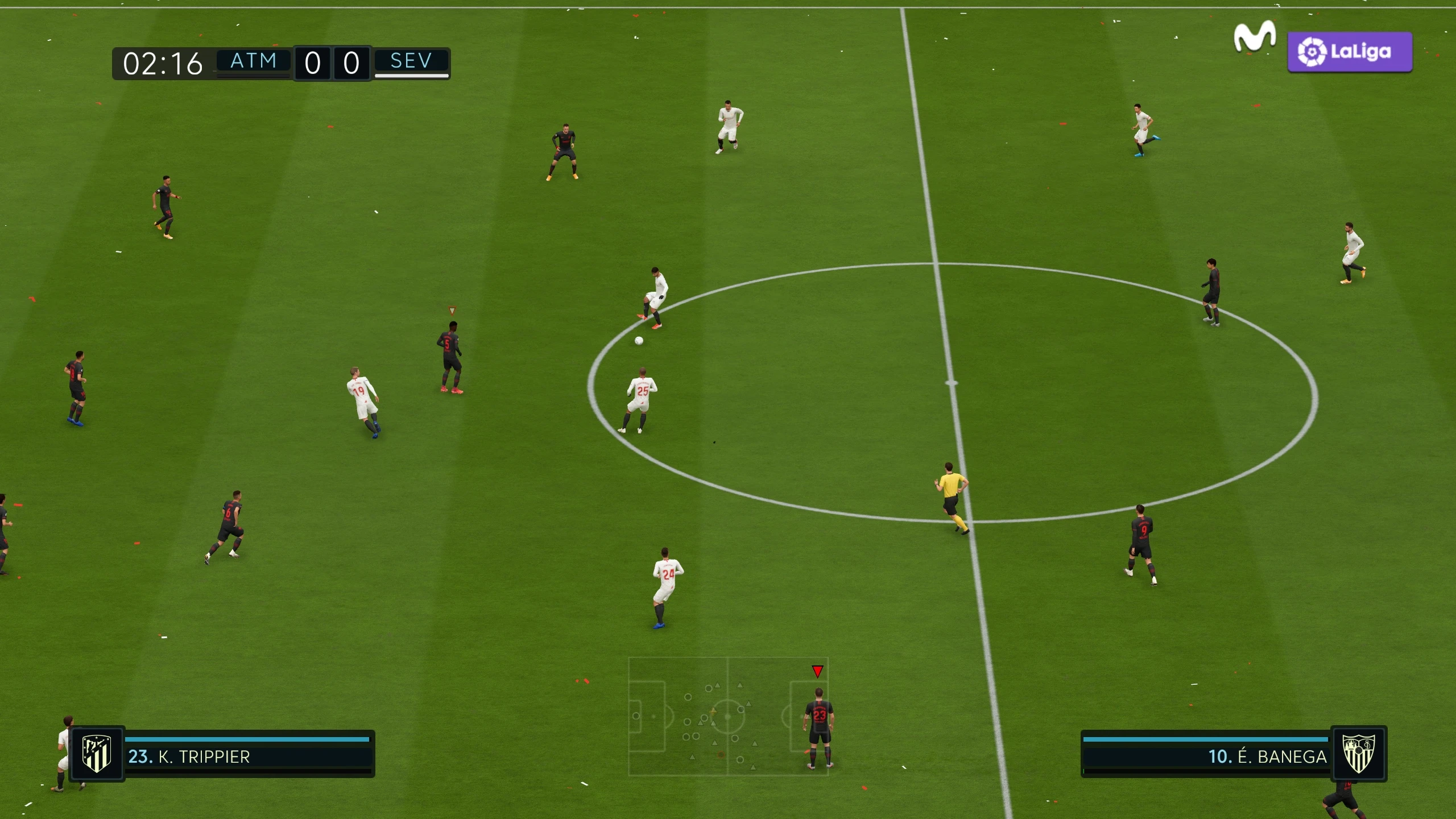 FIFA 20 "Логотип трансляции Ла-Лиги телеканала Movistar"