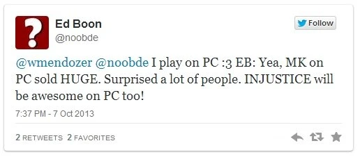 Эд Бун: продажи Mortal Kombat на PC "огромны"