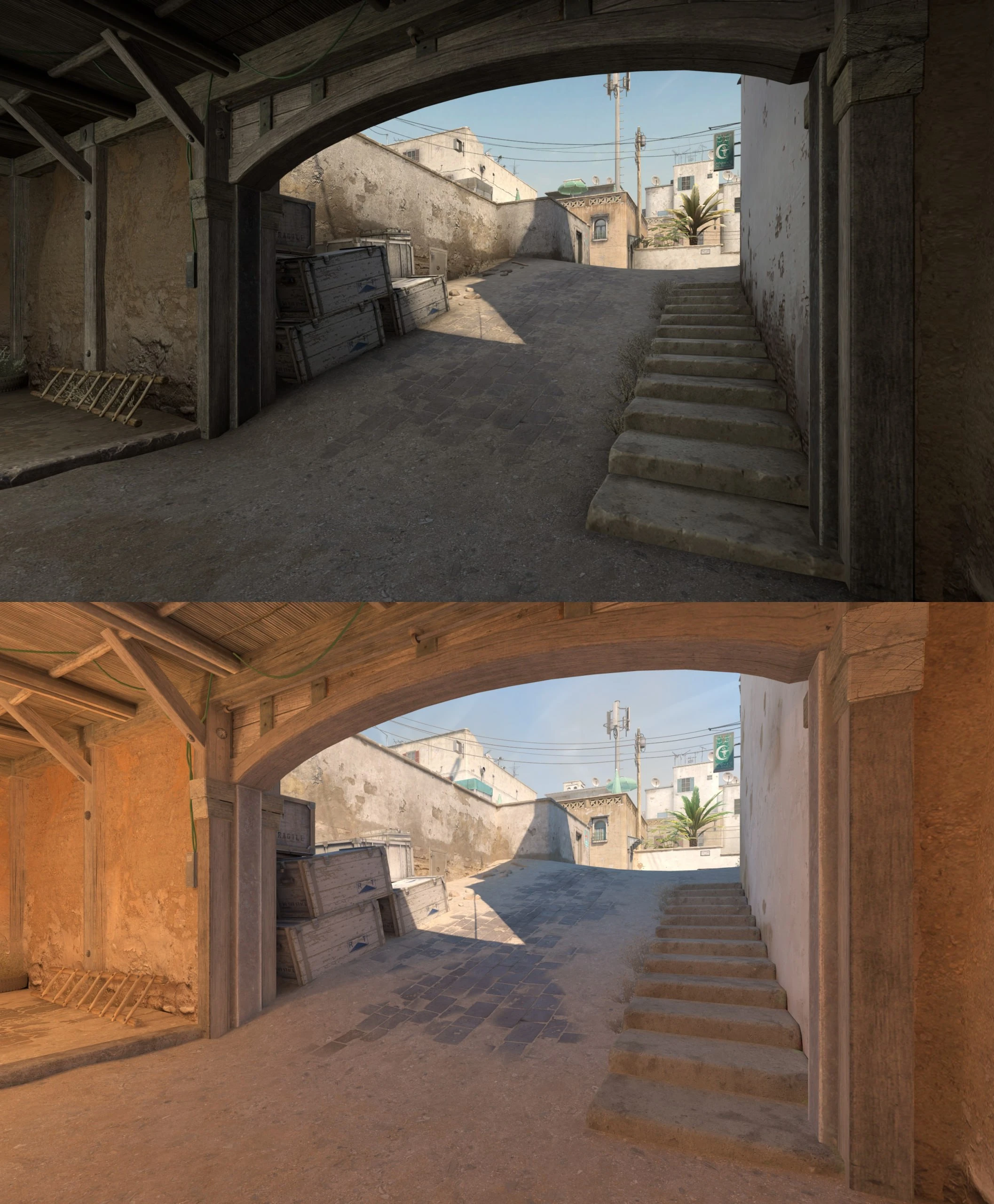 Сравнительные скриншоты Counter-Strike 2 и CS:GO