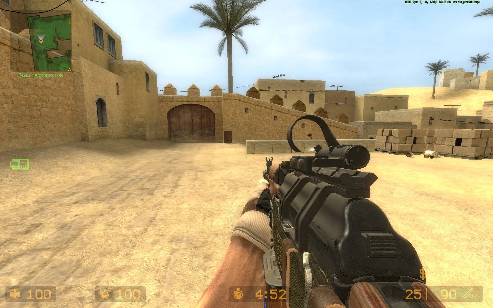 Counter-Strike: Source "АК-74 с прицелом ОКП из COD BO6"